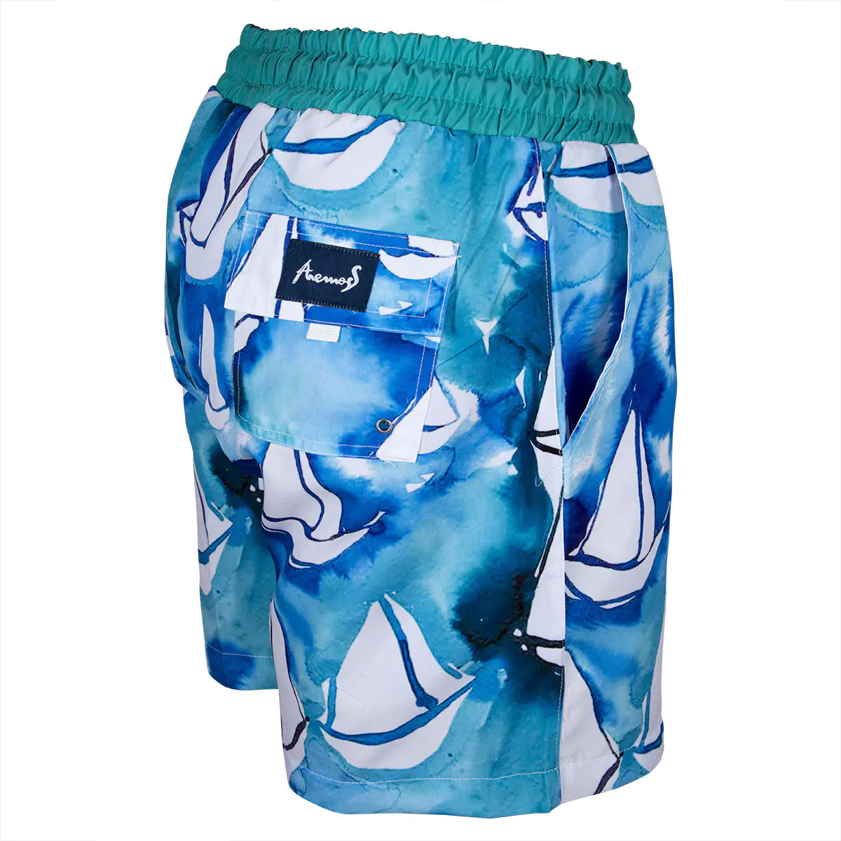 Anemoss Sailboats Men Swim Trunk