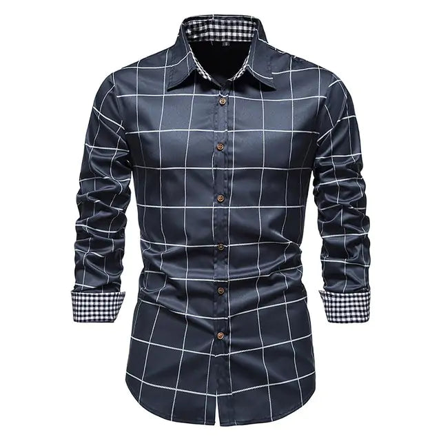 Patchwork Formal Shirt ( size chart )