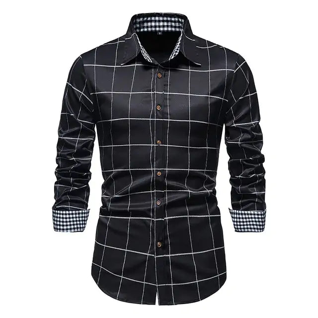 Patchwork Formal Shirt ( size chart )